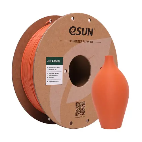 eSUN Upgraded ePLA-Matte 1.75mm 3D Filament 1KG Tangerine