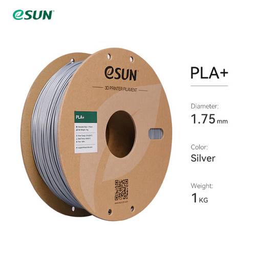 eSUN PLA+ Filament 1KG Silver