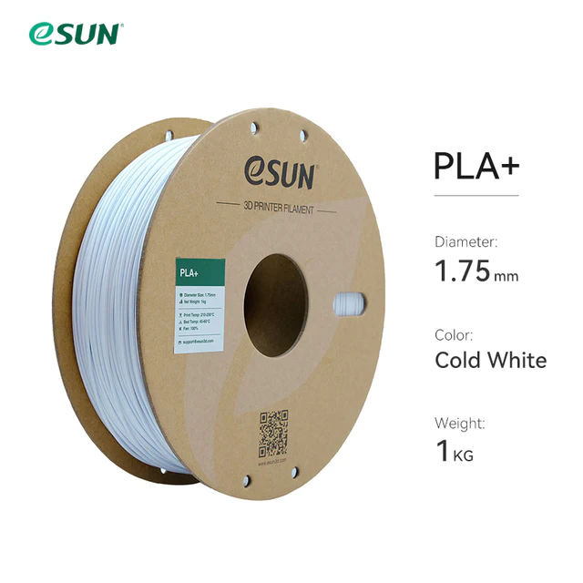 eSUN PLA+ Filament 1KG Cold white