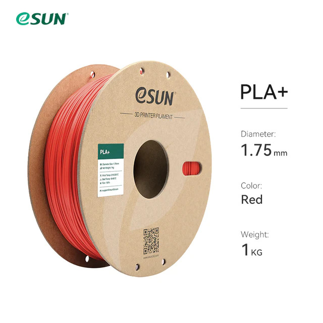 eSUN PLA+ Filament 1KG Red