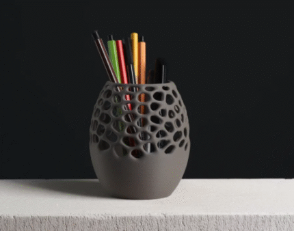 Pencil Voronoi style holder