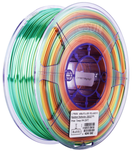 eSUN Silk PLA Rainbow 1.75mm 3D Filament 1KG