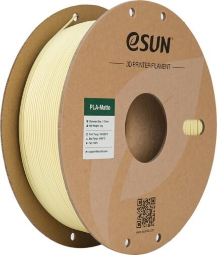 eSUN Upgraded ePLA-Matte 1.75mm 3D Filament 1KG Almond Yellow