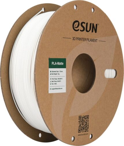 eSUN Upgraded ePLA-Matte 1.75mm 3D Filament 1kg Milky White